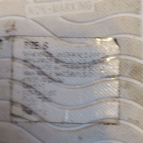 Shade & Shore flat strappy sandals warm brown upper, white sole, size 9 - Picture 6 of 6